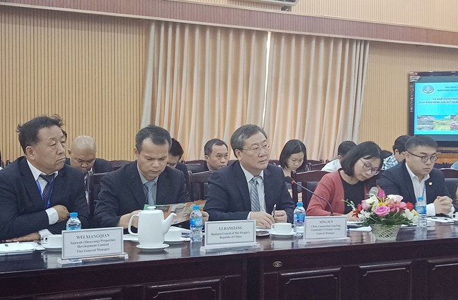 中方代表團。圖自越通社